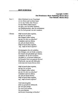 Marion C. Benz - Mein Schicksal